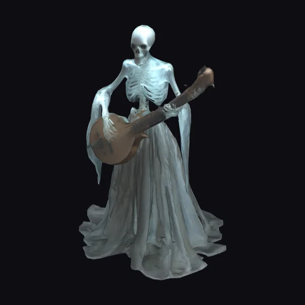 Skeletal Bard with Lute