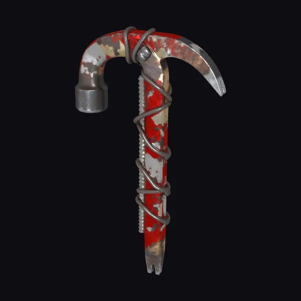 Rusty Crowbar Hammer