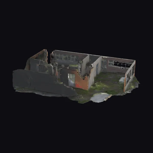 Abandoned School Building Ruins