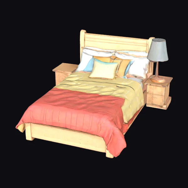 Cozy Bedroom Bed Scene