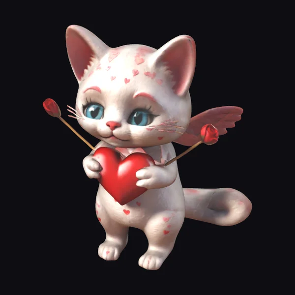 Anthropomorphic Cupid Kitty