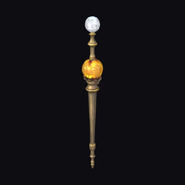 Golden Scepter with Gems