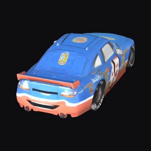 Blue Racing Car