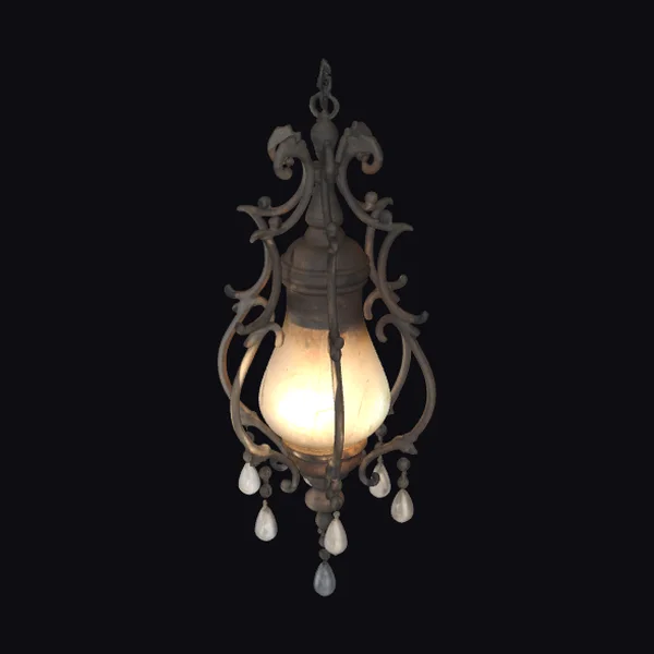 Ornate Hanging Lamp Fixture