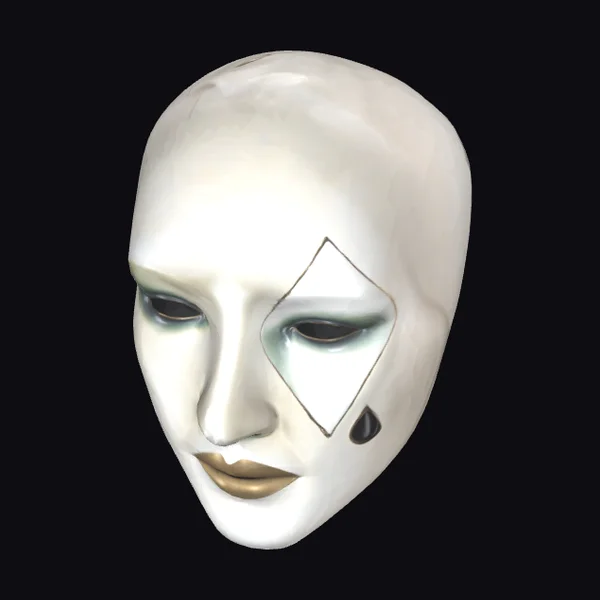 White Harlequin Mask