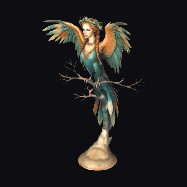 Winged Female Tree Spirit