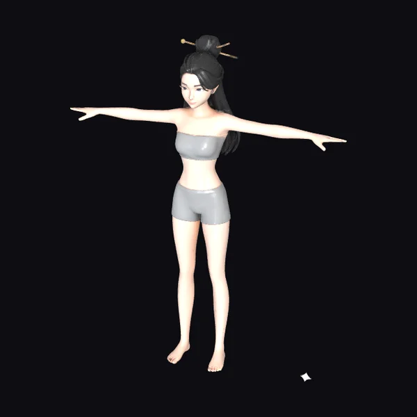 Asian Woman Yoga Pose