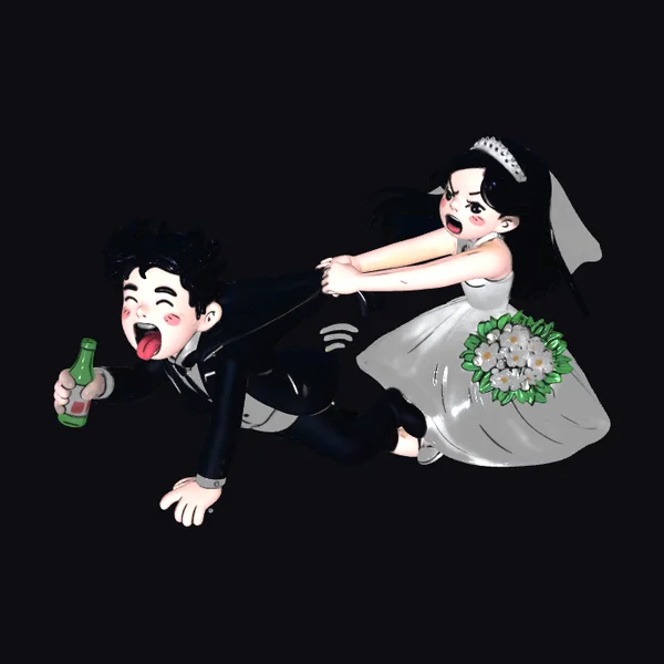 Wedding Couple Chaos