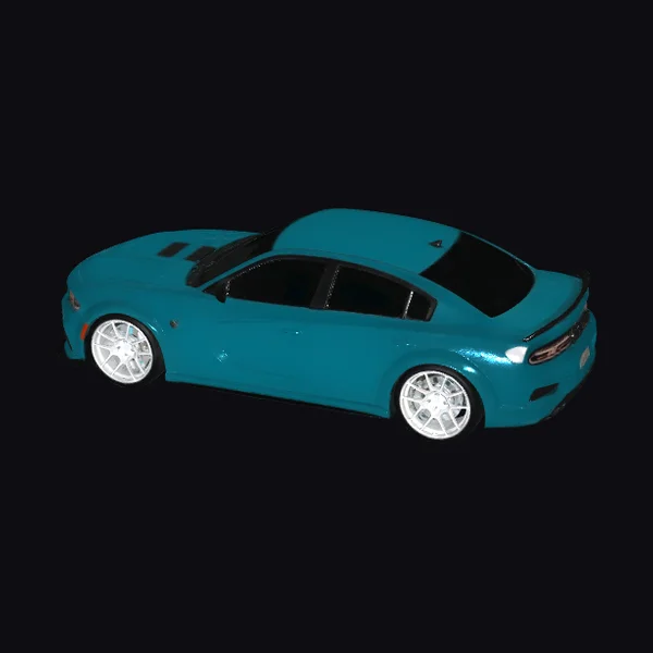 Teal Sports Car