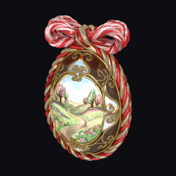 Candy Cane Garden Locket