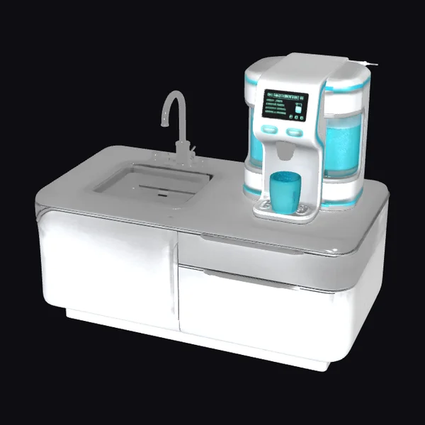 Futuristic Kitchen Counter Station