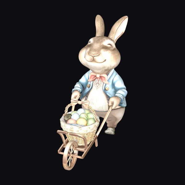 Easter Bunny Egg Cart
