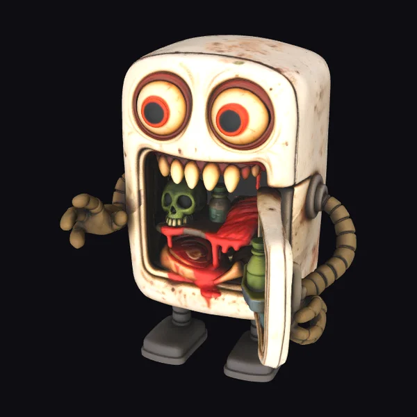 Zombie Robot Character