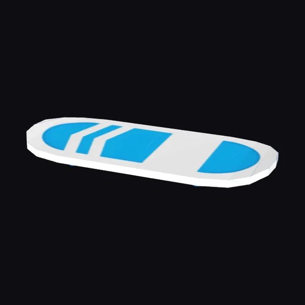 White Skateboard with Blue