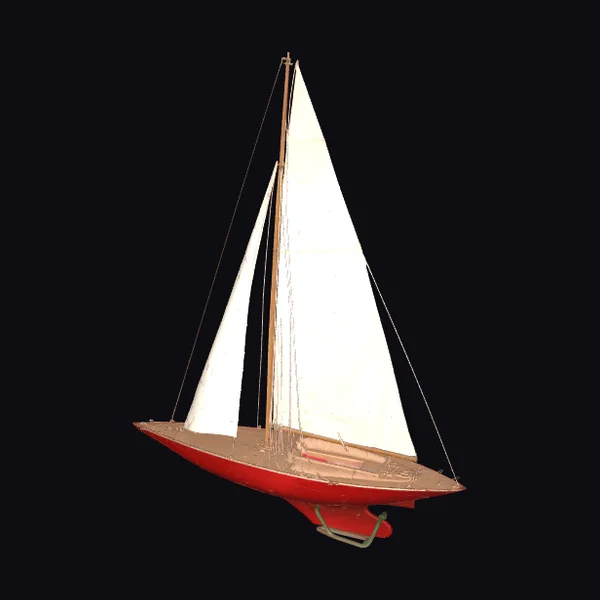 Red Sailing Yacht