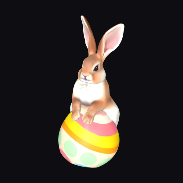 Easter Bunny on Egg