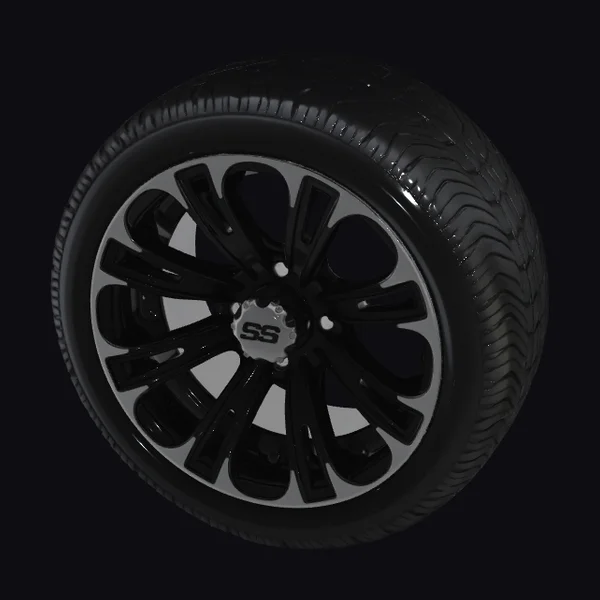 Black Alloy Wheel