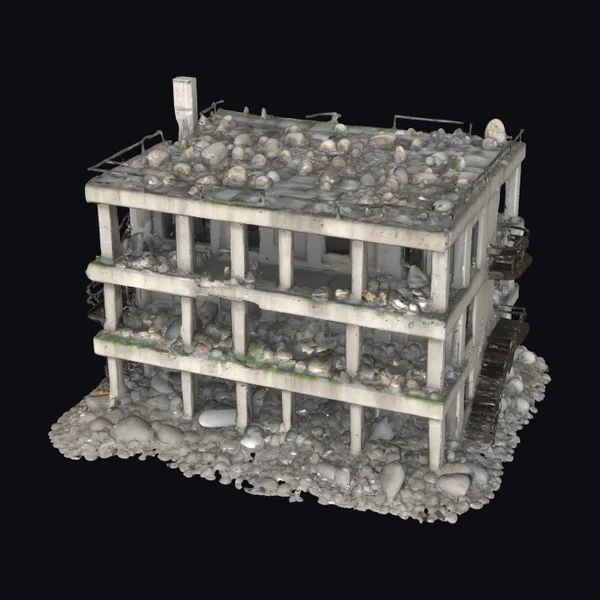 Worn Down Urban Building