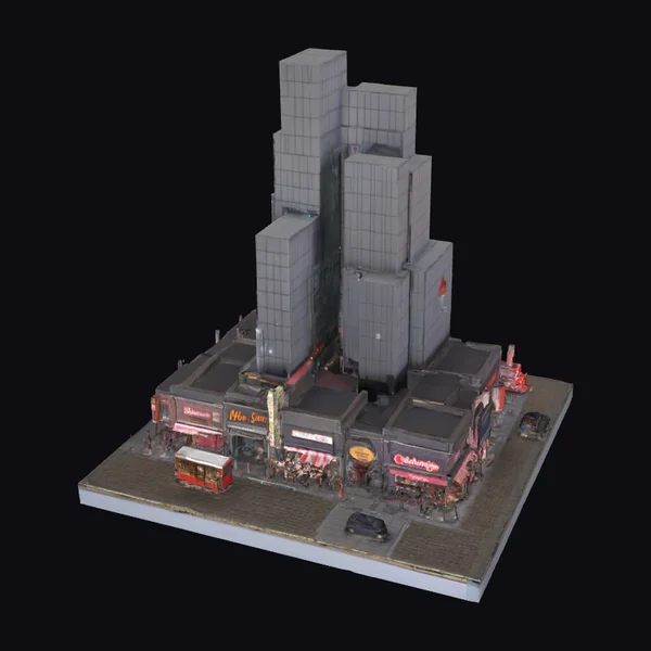 City Street Scene Diorama