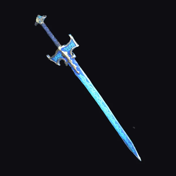 Glowing Blue Fantasy Sword