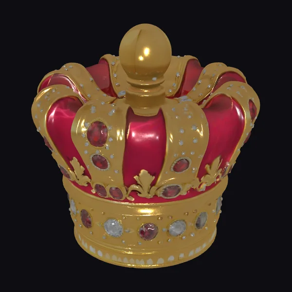 Red Gold Crown Jewel