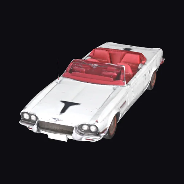 Vintage White Convertible Car