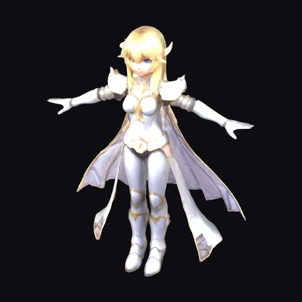 Blond Magician Girl Armor
