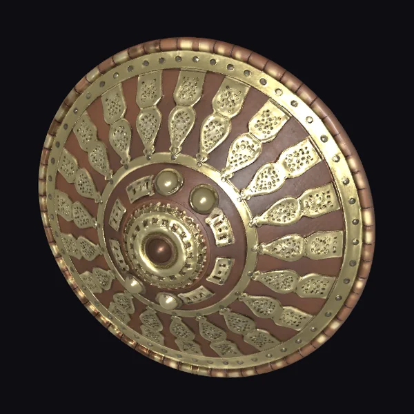 Ornate Bronze Shield