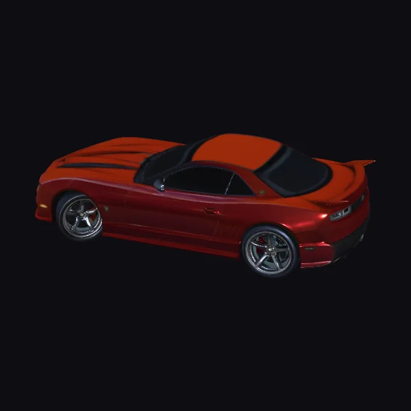 Crimson Sports Car
