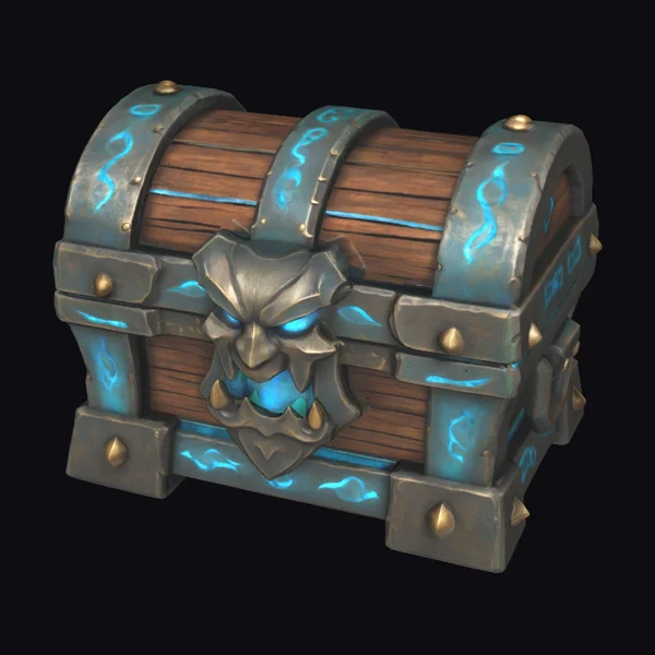 Glowing Wooden Treasure Chest