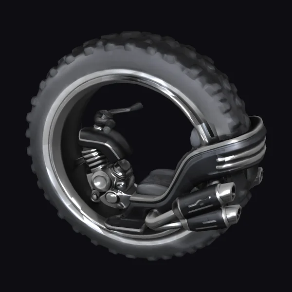 Neon Monowheel