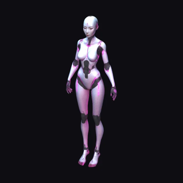 Bald Female Cyborg