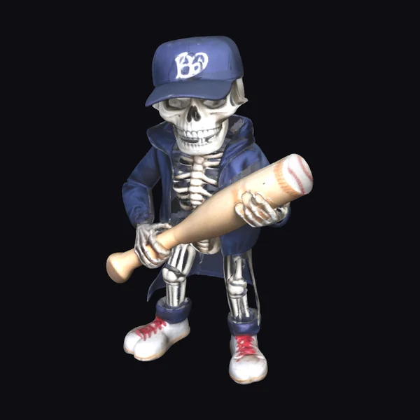 Giant Skeleton Baseball Player
