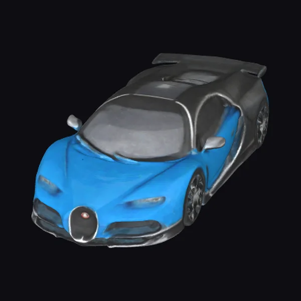 Blue Racing Car