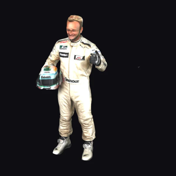 Man in Racing Suit