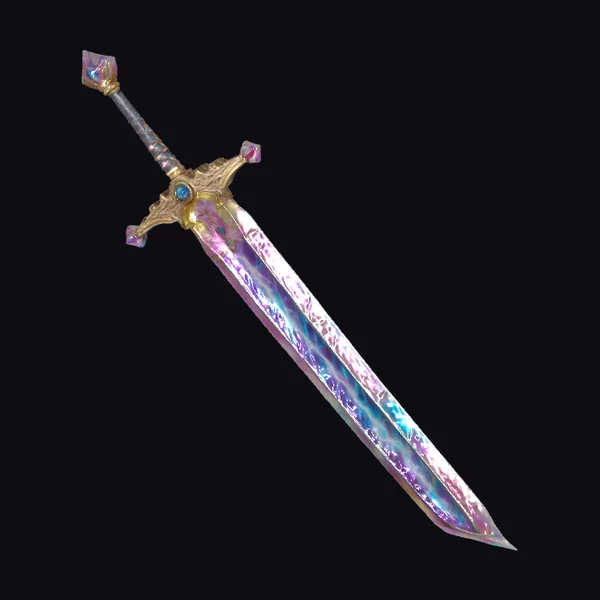 Iridescent Crystal Sword