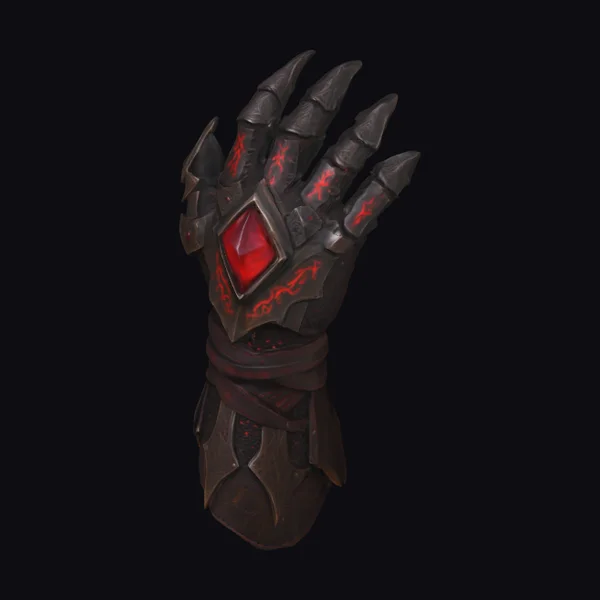Dark Red Gauntlet Armor