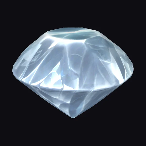 Large Faceted Diamond