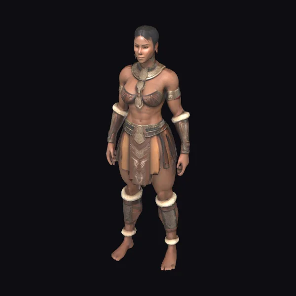 Warrior Woman with Armor
