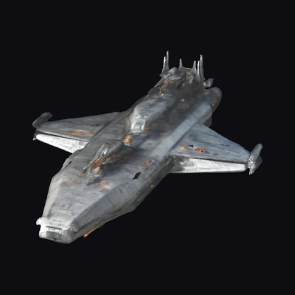 Battle Damaged Space Ship