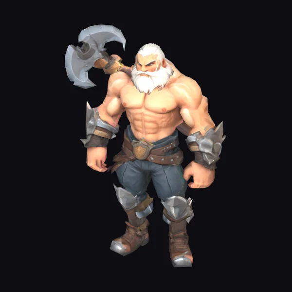 Muscular Barbarian Warrior