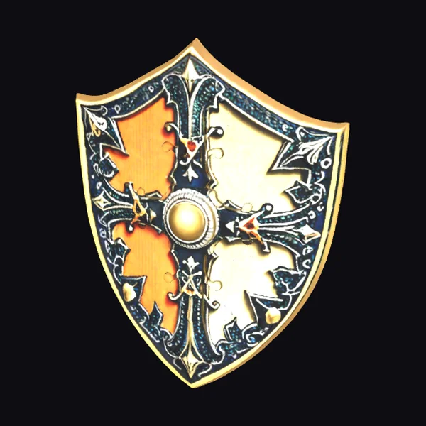 Crimson Gold Shield Emblem