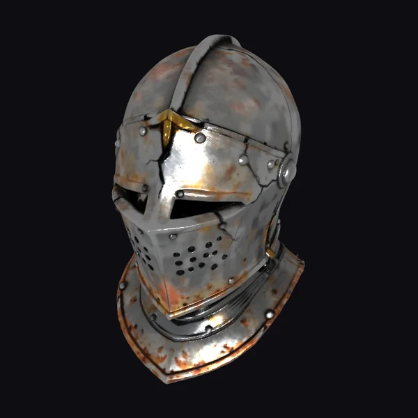 Rusty Knight Helmet