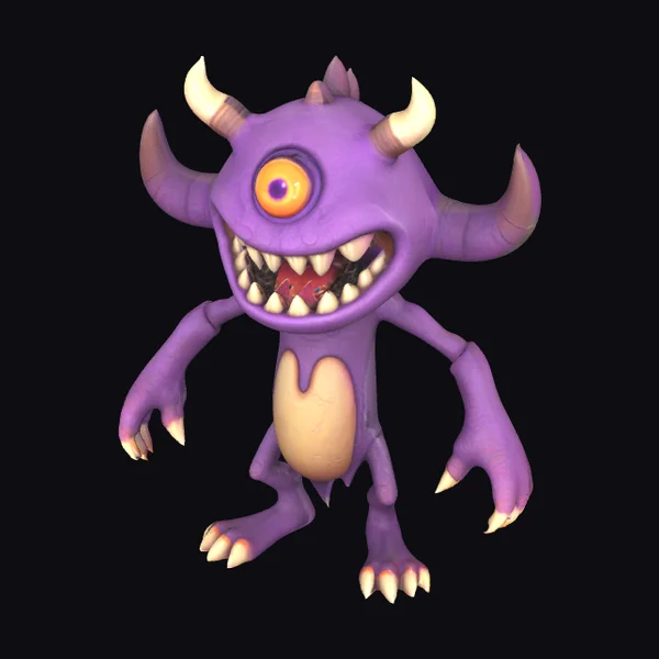 Purple Monster Creature