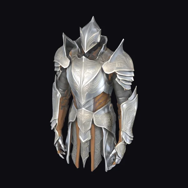 Silver Gothic Armor Set