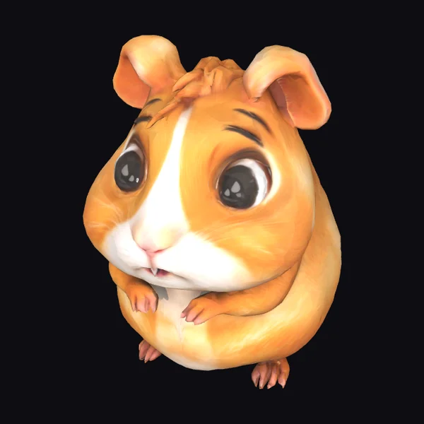 Cute Guinea Pig Portrait