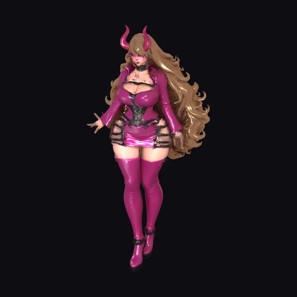 Pink Demon Costume Woman