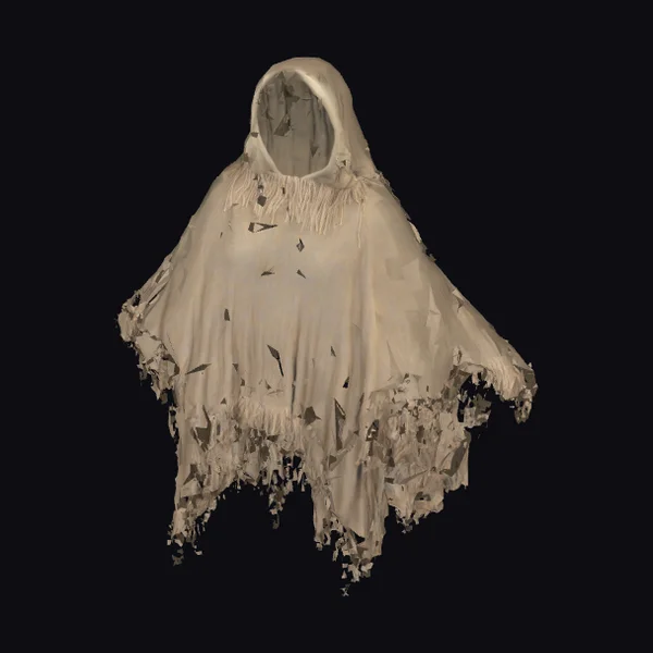 Tattered Ghillie Poncho