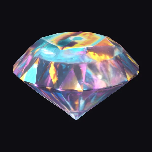 Iridescent Diamond Gem