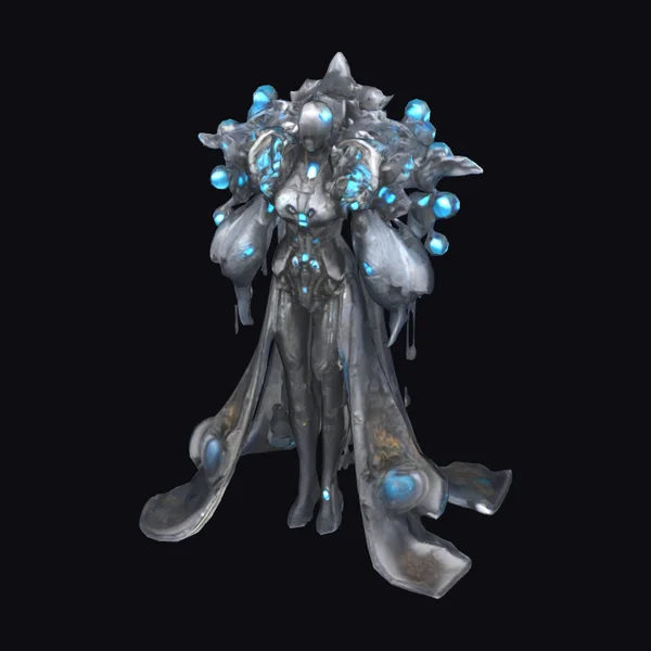 Glowing Blue Celestial Armor